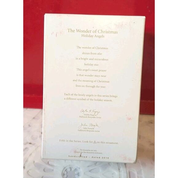 Hallmark Keepsake The Wonder of Christmas Holiday Angels #5 Ornament 2010 NEW - Picture 6 of 15